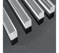 ZRHMCJEN Acrylic Rods,Acrylic Cakesicle Stic5Pcs Acrylic Square Rod, Hyaline Plastic Rod, Acrylic Rod Crafttural Model Material/One Color/10 * 10 * 100Mm