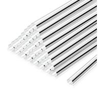 ZRHMCJEN Acrylic Round Bar Rods, Acrylic Round Solid Rods 6Mm-30Mm Diameter 200Mm Length Pack of 10/Dia15Mm