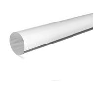 ZRHMCJEN Acrylic Round Rods, 1Pc Cacrylic Rod, Solid Bar Dia 8 to 20Mm L 4/6/8/10/12Inch Pmma Acrylic Round Rods, Csticks/12 * 150Mm