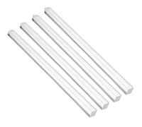 ZRHMCJEN Acrylic Round Rods,Acrylic Sticacrylic Square Rod, Length 250Mm/9.84In Clear, Solid Plastic Pmma Bar Stick 4Pcs/One Color/30 * 30Mm