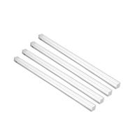 ZRHMCJEN Cacrylic Round Solid Bar, Acrylic Square Rods Pack of 5 Transparent Multiple-Sectsizes 100-500Mm Lengths/5 * 5 * 300Mm