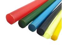 ZRHMCJEN Hardness 75A 1Pcs Color Solid Polyurethane Round Bar, 50Cm Length Diameter 20-100Mm,Multi-Option/Red/40 * 500Mm