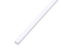 ZRHMCJEN Length 500Mm Abs Plastic White Square Rod Stick, Forture Model Making/6 * 6 * 500Mm 10Pcs