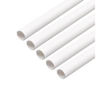ZRHMCJEN Plastic Rods， round Hollow Rod, White Plastic Rod, 5 Pcs Abs round Tube Outer Diameter 2-12Mm, Hollow Rod Length 505Mm/One Color/Outer Diameter 6Mm