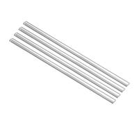 ZRHMCJEN Sourcingmap Acrylic Round Rod,5Mmx10Mmx250Mm Clear,Semicircle Ssolid Plastic Pmma Bar Stick 4Pcs