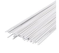 ZRHMCJEN Styrene Plastic Square Bar Rods，Abs Round Solid Rod 500Mm Length 0.5-2Mm Diameter Pack of 70-140 Model Making/One Color/Diameter 0.8Mm (140Pcs)