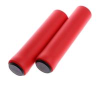 ZRHWSPD Bike Handlebar Grips Outdoor Mountain Bike Handlebar Grips Cover Anti-slip Strong Support Bicycle Handle Silicone Cycling(Red)
