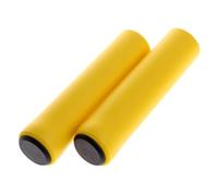 ZRHWSPD Bike Handlebar Grips Outdoor Mountain Bike Handlebar Grips Cover Anti-slip Strong Support Bicycle Handle Silicone Cycling(Yellow)