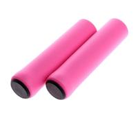 ZRHWSPD Bike Handlebar Grips Outdoor Mountain Bike Handlebar Grips Cover Anti-slip Strong Support Bicycle Handle Silicone Cycling(Pink)