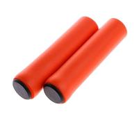 ZRHWSPD Bike Handlebar Grips Outdoor Mountain Bike Handlebar Grips Cover Anti-slip Strong Support Bicycle Handle Silicone Cycling(Orange)