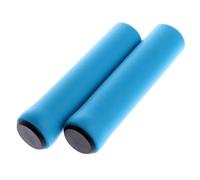 ZRHWSPD Bike Handlebar Grips Outdoor Mountain Bike Handlebar Grips Cover Anti-slip Strong Support Bicycle Handle Silicone Cycling(Blue)