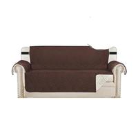 ZRHWSPD Sofa Cover Waterproof Sofa Cover Thickend Sofa Slipcovers 1/2/3/4 Seater Non Slip Cover For Living Room Washable Seat Covers For Armchairs(Brown-2,1-SEAT)