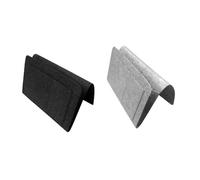 ZRHWSPD Sofa Remote Control Holder Household Bedroom Bedside Hanging Bags Felt Bed Head Storage Bag Multi Pocket Sofa Portable(Black and Gray)