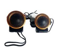 ZRHYRG Car Universal Modified Speaker Package With Capacitor Round Fever Horn Silk Film Bottom Can Be Pasted. Car Speaker Tweeters Car Audio Component