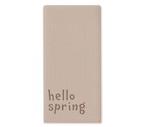 Zriauber Hello Spring Kitchen Towels, Cute Farmhouse Holiday Hand Towel For Kitchen Or Bathroom, Easter Dish Cloths For Spring Decor,Seasonal Tea Towels For Home Decorations 16x24 Inch - A06