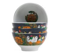 Zrike Brands Peanuts It's The Great Pumpkin Charlie Brown Cereal Bowls, Set of 4