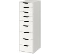 ZRIZAURA ALEX 9 Drawer Tall Organizer Unit, White - 36x116 cm 9 drawer Storage for Home, Living Room, Work From Home Setups & Office Supplies
