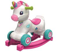 ZRIZAURA Baby Clementoni 3-in-1 Unicorn Activity Ride On - Interactive Push Along Ride On Toy with Lights Sounds Indoor Outdoor Ride Vehicle