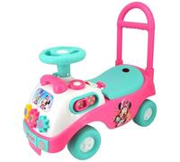 ZRIZAURA Disney Minnie Mouse My First Activity Ride On - Licensed Push Along Ride On Toy with Steering Wheel Storage Seat Indoor Outdoor