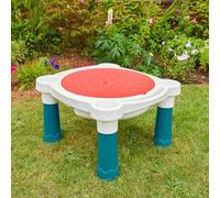 ZRIZAURA Sand and Water Table with Beach Accessories Outdoor Water Play Table Garden Activity Table Sensory Play Set with Lid Storage