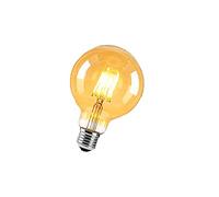 ZRJIA Pack of 1 E27 Edison Vintage LED Bulb Amber Globe E27 6W G95 600LM Warm White 2700K Antique Filament LED Bulb Ideal for Nostalgia and Retro Lighting