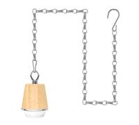 ZRLXFM E27 Wireless Pendant Light, 100cm Height-Adjustable Chain, Modern Minimalist Hanging Lamp, Retro Lamp Holder for Solar or Battery-Operated Bulbs, DIY Lampshade Compatible