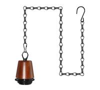 ZRLXFM Wireless Pendant Light, Hanging E27 Lamp Holder with 100cm Adjustable Chain, Indoor Outdoor Decorative Lighting for Solar, Remote-Controlled or Battery-Operated Bulbs