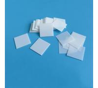 ZrO2 Zirconia Ceramic Square Plate - High Temperature Resistant, Wear-Resistant Insulation Sheet, 20mm x 20mm, 1 Piece