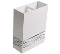 ZRQSMCX Modern Simple Iron Umbrella Stand Rack for Entryway Doorway Office, Hollowed-Out Umbrella Holder for Canes Walking Sticks (White)