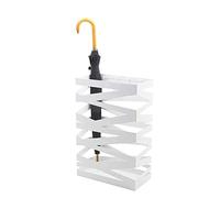 ZRQSMCX Umbrella Stands Metal Square Umbrella Holder Rack Modern Openwork Design Umbrella Bucket 20 X 40X 60 cm (White)