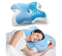 ZRSDIXKI Cervical Neck Pillow - Memory Foam Pillows for Neck Pain Relief - Breathable Pillowcase, Ergonomic side sleeper pillow for Back, Side, Stomach Sleeper