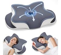 ZRSDIXKI Memory Foam Pillow - Orthopedic Neck Support Pillows, Cervical Pillows for Neck and Shoulder Pain with Washable Cooling Pillowcase, for Side, Back and Stomach Sleepers