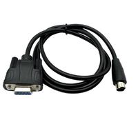 ZRUIDA DB9 RS232 to Mini 8Pin Round Head Cable | DB9 9-Pin Female to Mini Din 8Pin Male, PLC Programming Adapter Cable, 3.3Ft/1M