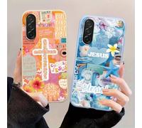 Zrutru 2 Pack Aesthetics Jesus Collage Phone Cases for Samsung Galaxy A56 Case Shockproof Soft Protective for Women Girls Phone Cover Funda for Samsung A56 6.7 Inch