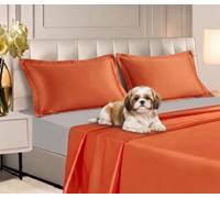 Zruva Bamboo Pillowcases, Burnt Sienna, 50 x 75 cm