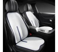 ZRVXTISX Car Front Seat Cushion For Range Rover Evoque 2011-2019, Anti-Slip Comfort Seats Cushions Driver Chair Pad Bottom Back Support Interior Accessories,White