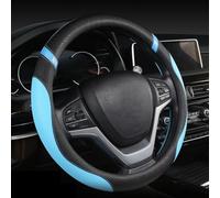 ZRVXTISX Car Round Seering Wheel Cover For Toyota Yaris Hybrid 2020-2024, Steering Covers Anti Slip Protection Device Breathable Accessory Elastic Protector,Blue-PU