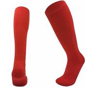 ZRWASKA® Kids Football socks Children Rugby Hockey Sports Knee High Socks Juniors Knee High Football Socks Outdoor Game Soccer Sox, Boys Rugby Hockey Football Running Sock, Red Size (12-3) (7-10 Yrs)