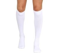 ZRWASKA® Kids Football socks Children Rugby Hockey Sports Knee High Socks Juniors Knee High Football Socks Outdoor Game Soccer Socks, Boys Rugby Hockey Football Running Socks, White (7-10 Yrs)