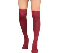 ZRWASKA® Kids Football socks Children Sports Knee High Socks Juniors Knee High Girls Boys Football Socks Outdoor Game Soccer Sock, Unisex Rugby Hockey Football Running Socks, Maroon (12-3) (7-10 Yrs)