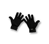 ZRWASKA Men's Insulate Full Finger Extra Warm Thermal Gloves Heat Mate 2.4 TOG Rating Black Winter Adults