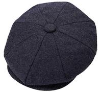 ZRWASKA® Mens Peaky Blinders Cap 8 Panel Wool Flat Caps for Men UK - Gatsby Tweed Newsboy Cap for Men Style 1920s Baker Boy Hat Flat Cap Women Plain Charcoal, Size Medium