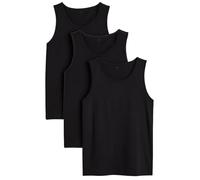 ZRWASKA® Mens Vests Tank Tops Black Sleeveless Plain Cotton Undershirts Out Door Breathable Slim Fit Summer Top Vest Everyday Athletic wear Easy Fit Dry-Fit Workout Shirts Black (Pack 3) Size Medium
