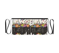 ZRWLUCKY 3 Pockets Waitress Apron Servers Apron For Waitress Cute Dino Server Aprons Short 12-inches Aprons For Serving Water Resistant