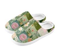 ZRWLUCKY Beauty Of Nature Flower Men's Women's Soft Indoor House Slipper with Memory Foam Washable Fuzzy Slipper Warm Cozy Bedroom Slippers