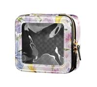 ZRWLUCKY Blossoming Beauty Flowers Transparent Travel Makeup Bag Toiletry Bag Cosmetic Bags Organizer for Flight, Blossoming Beauty Flowers, Beauty Flowers, Blooming Beauty Flowers