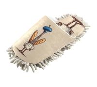 ZRWLUCKY Cartoon Drawing Tower Floor Cleaning Mop Slippers Washable Microfiber Slippers Dusting Shoes for Home Floor Cleaning Tools
