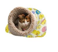 ZRWLUCKY Chicken Easter Egg Print Cave Cat Bag Bed for Cats Kitten's Mat Pad Sack Cold Weather Soft durables Self Warm