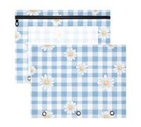 ZRWLUCKY Cosmetic Bag Portable for A4 Paper Letter 2 Pack Students Classroom Supplies