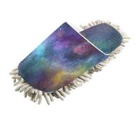 ZRWLUCKY Cosmic Spectrum Wonder Floor Cleaning Mop Slippers Washable Microfiber Slippers Dusting Shoes for Home Floor Cleaning Tools
